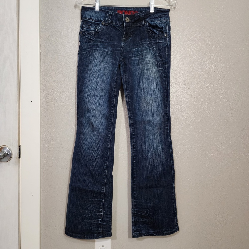 Bongo‎ Jean's Women's Junior Size 5A Dark Wash Flirty Bootcut